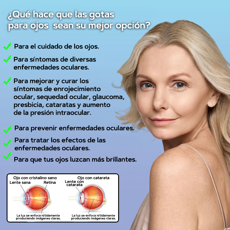 Cataratas Glaucoma Gotas Lubricantes para Ojos - CataractsGlaucomaEyeDrops™